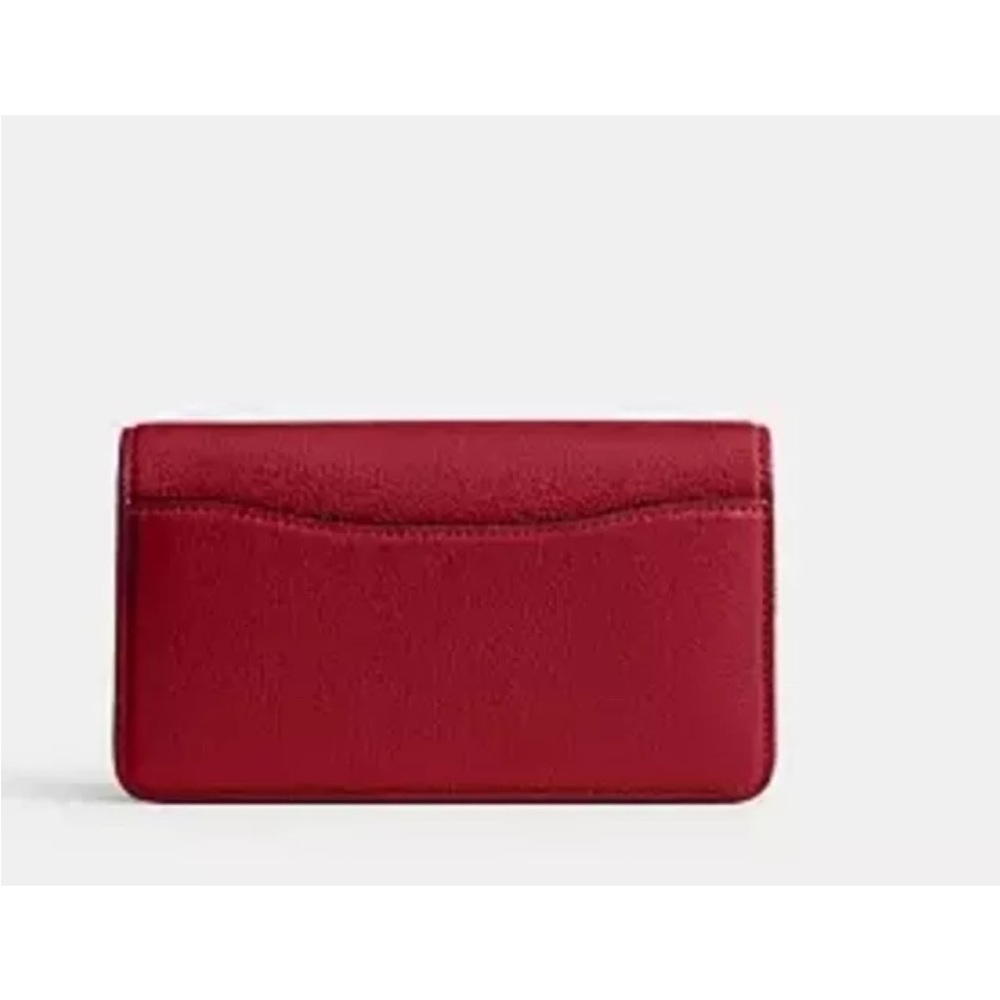 Coach Tabby Silver/Ruby Polished Pebble Leather M… - image 3